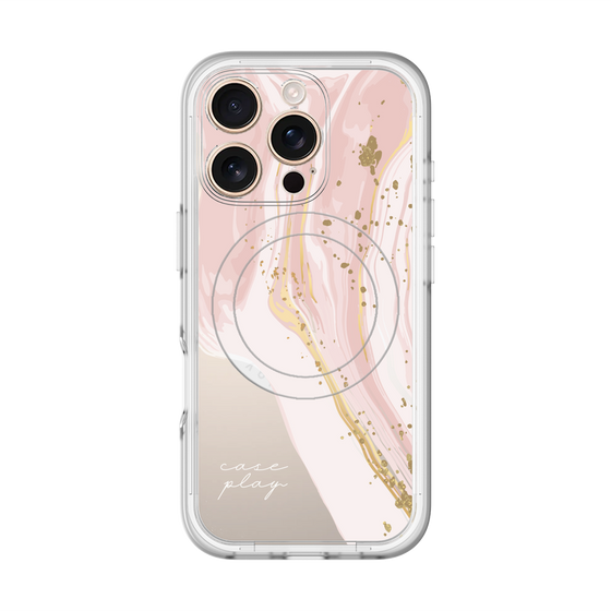 スリムプロテクションプレミアムケース with MagSafe［ Melting pink ］