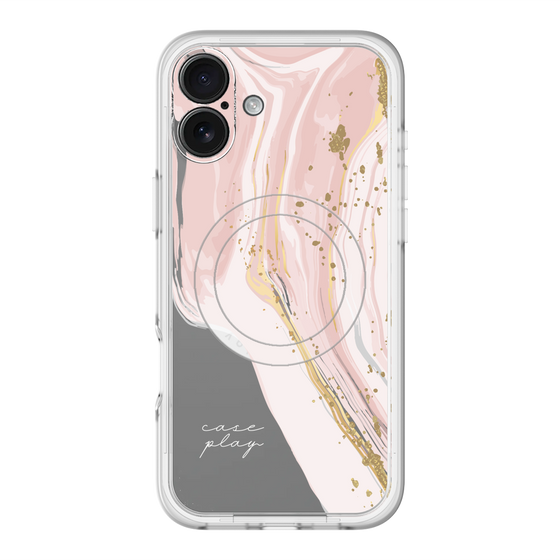 スリムプロテクションプレミアムケース with MagSafe［ Melting pink ］