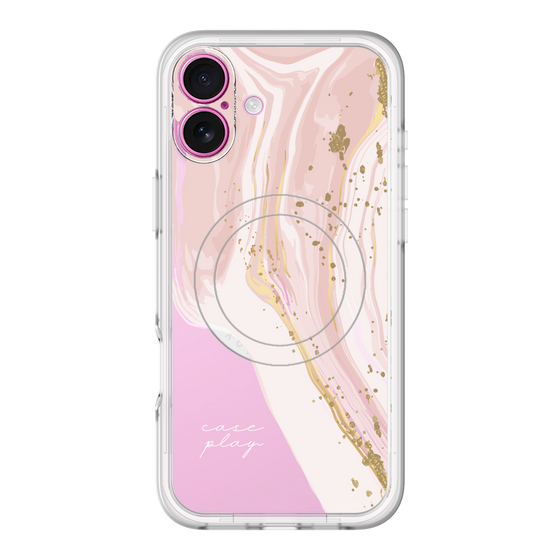 スリムプロテクションプレミアムケース with MagSafe［ Melting pink ］