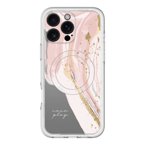 スリムプロテクションプレミアムケース with MagSafe［ Melting pink ］
