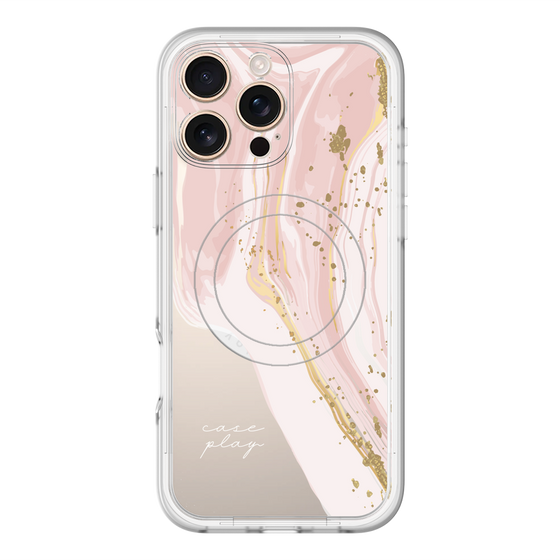 スリムプロテクションプレミアムケース with MagSafe［ Melting pink ］