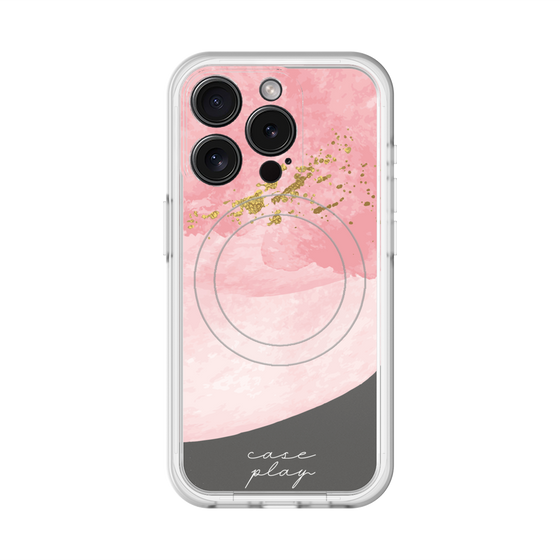 スリムプロテクションプレミアムケース with MagSafe［ pink layered ］