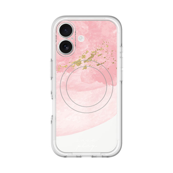 スリムプロテクションプレミアムケース with MagSafe［ pink layered ］