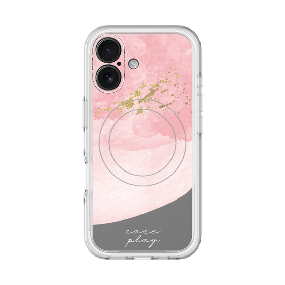 スリムプロテクションプレミアムケース with MagSafe［ pink layered ］