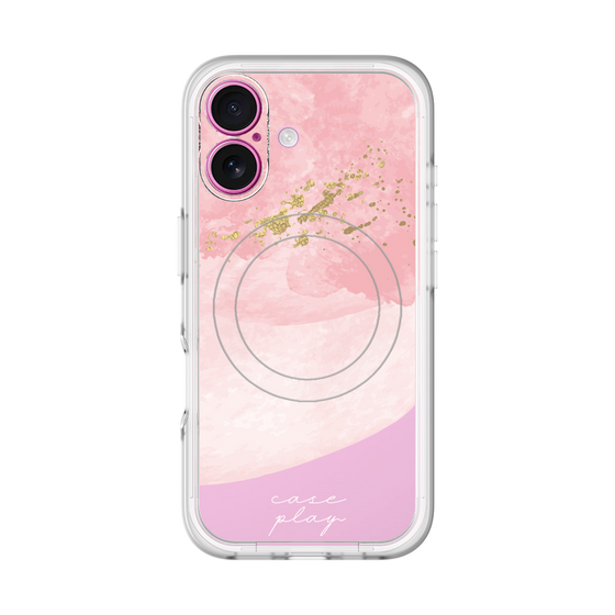 スリムプロテクションプレミアムケース with MagSafe［ pink layered ］