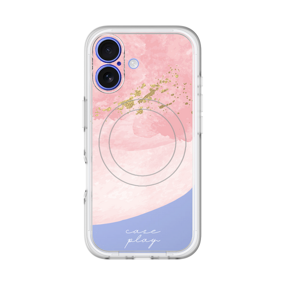 スリムプロテクションプレミアムケース with MagSafe［ pink layered ］