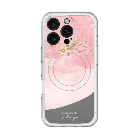 スリムプロテクションプレミアムケース with MagSafe［ pink layered ］