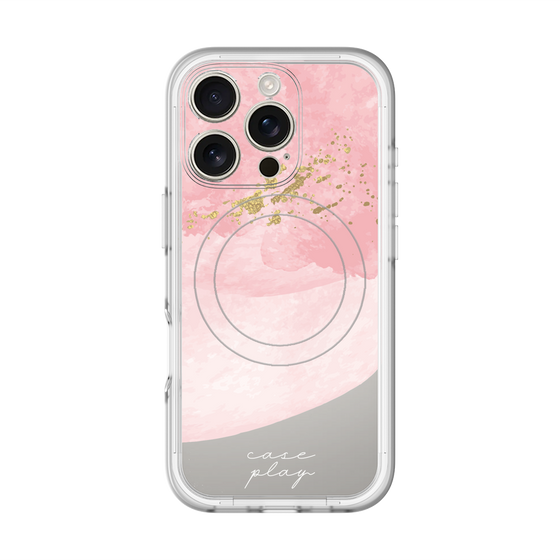 スリムプロテクションプレミアムケース with MagSafe［ pink layered ］