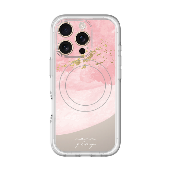 スリムプロテクションプレミアムケース with MagSafe［ pink layered ］