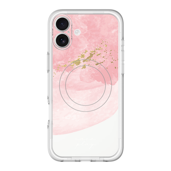スリムプロテクションプレミアムケース with MagSafe［ pink layered ］