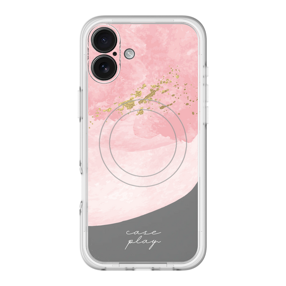 スリムプロテクションプレミアムケース with MagSafe［ pink layered ］
