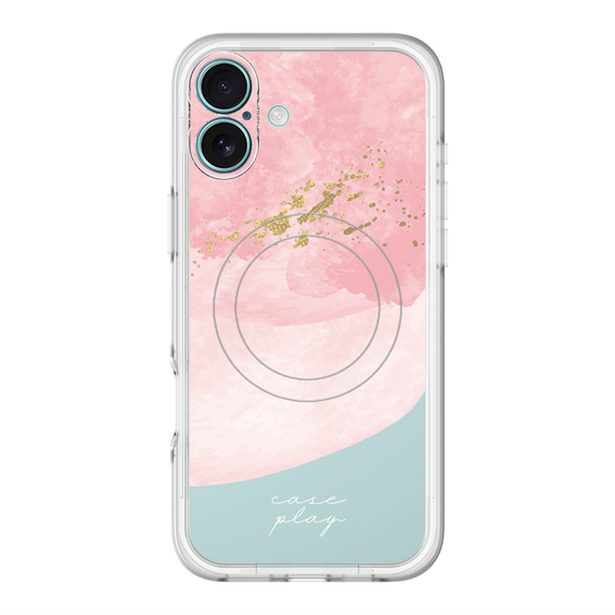 スリムプロテクションプレミアムケース with MagSafe［ pink layered ］