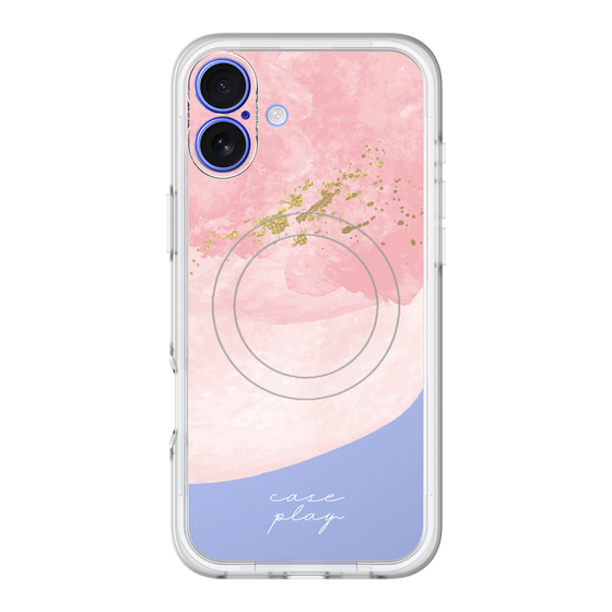 スリムプロテクションプレミアムケース with MagSafe［ pink layered ］