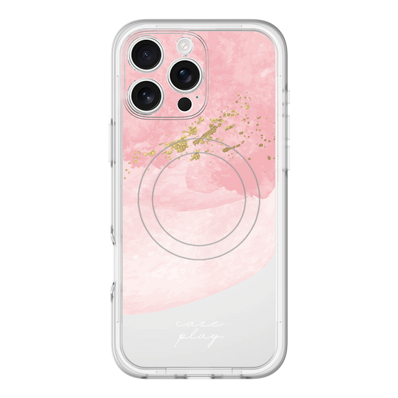 スリムプロテクションプレミアムケース with MagSafe［ pink layered ］