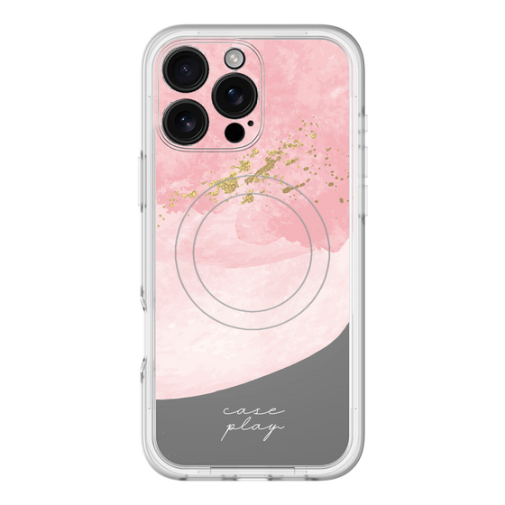 スリムプロテクションプレミアムケース with MagSafe［ pink layered ］