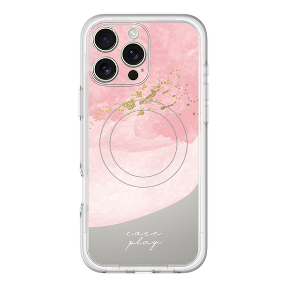 スリムプロテクションプレミアムケース with MagSafe［ pink layered ］