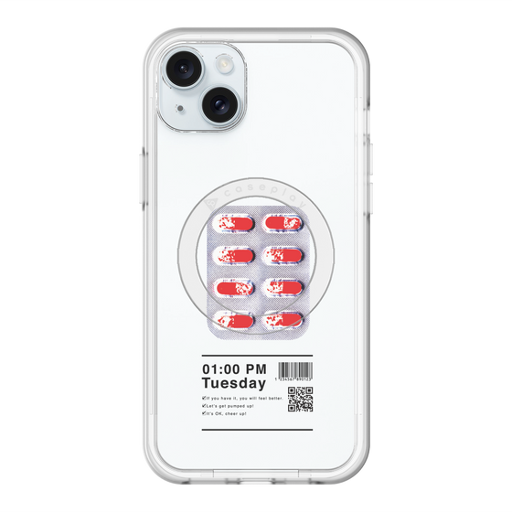 スリムプロテクションプレミアムケース with MagSafe［ 01:00 PM Tuesday ］