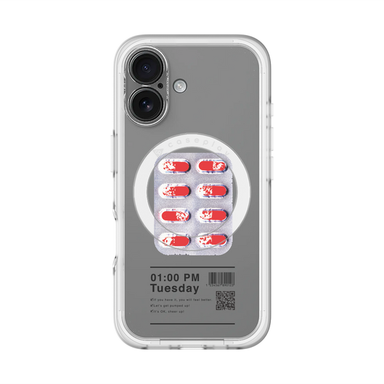 スリムプロテクションプレミアムケース with MagSafe［ 01:00 PM Tuesday ］