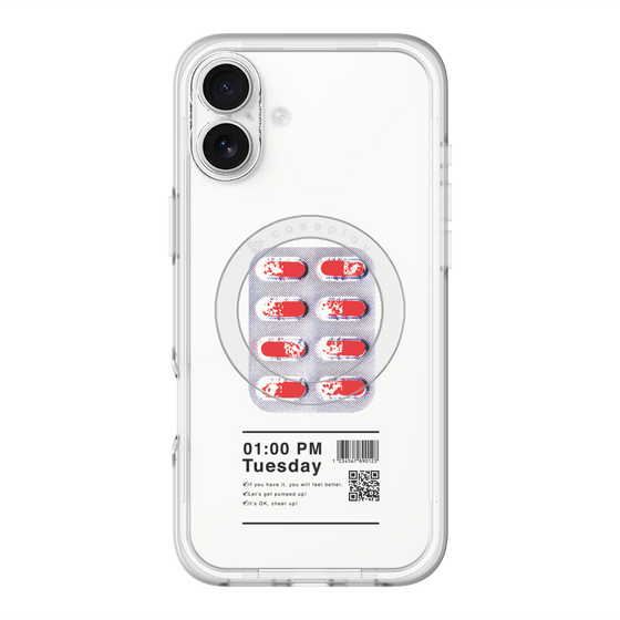 スリムプロテクションプレミアムケース with MagSafe［ 01:00 PM Tuesday ］