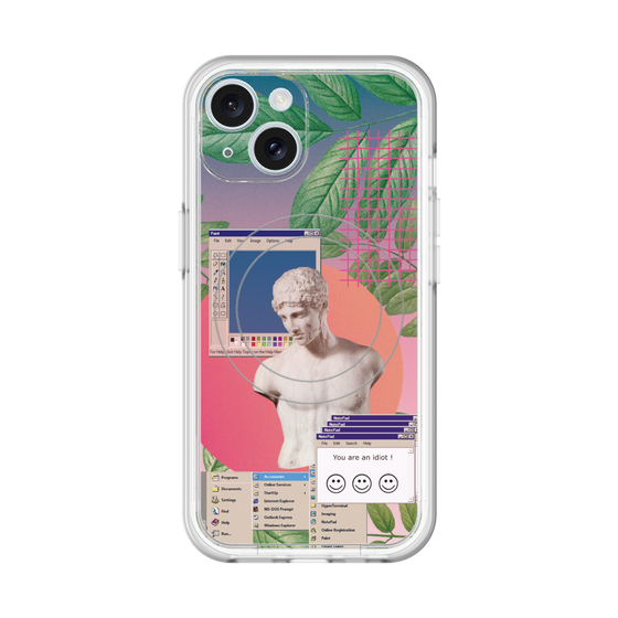スリムプロテクションプレミアムケース with MagSafe［ vapor wave ］