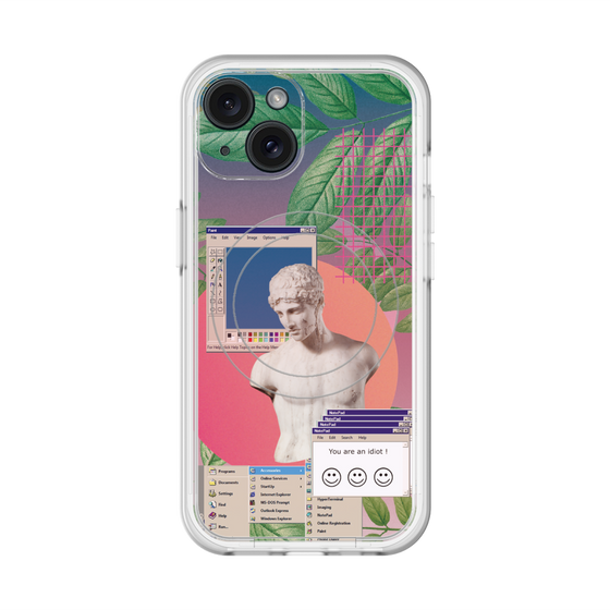 スリムプロテクションプレミアムケース with MagSafe［ vapor wave ］