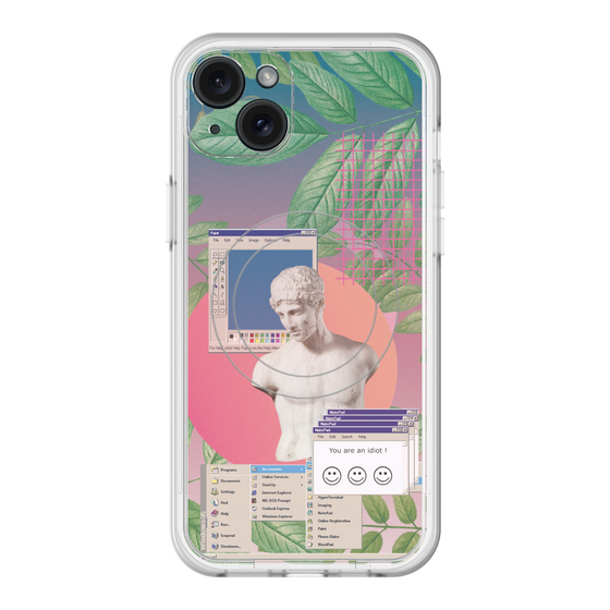 スリムプロテクションプレミアムケース with MagSafe［ vapor wave ］