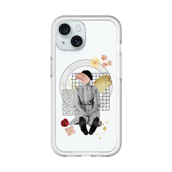 スリムプロテクションプレミアムケース with MagSafe［ Spring Picnic with Flowers ］