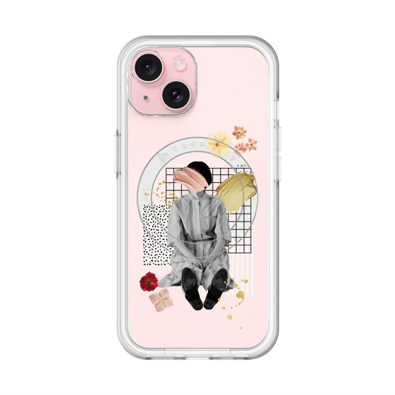 スリムプロテクションプレミアムケース with MagSafe［ Spring Picnic with Flowers ］