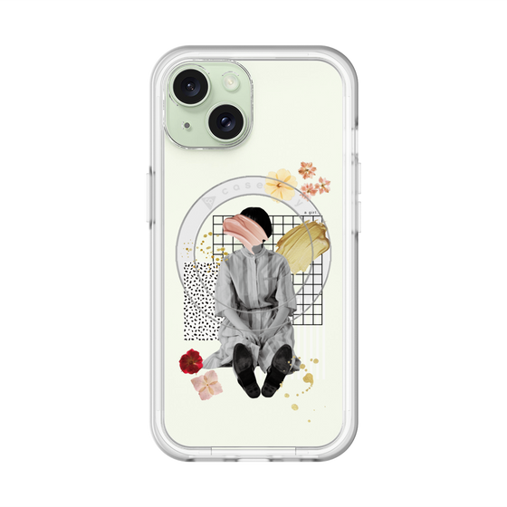 スリムプロテクションプレミアムケース with MagSafe［ Spring Picnic with Flowers ］