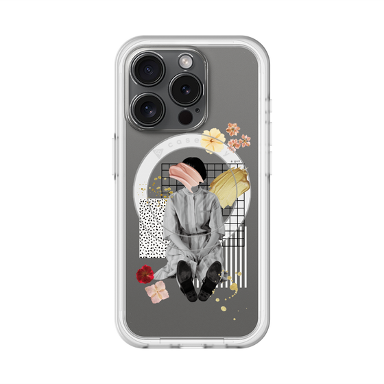 スリムプロテクションプレミアムケース with MagSafe［ Spring Picnic with Flowers ］