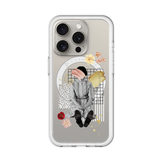 スリムプロテクションプレミアムケース with MagSafe［ Spring Picnic with Flowers ］