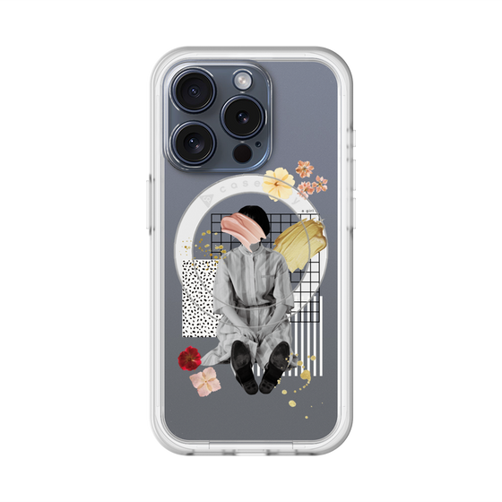 スリムプロテクションプレミアムケース with MagSafe［ Spring Picnic with Flowers ］
