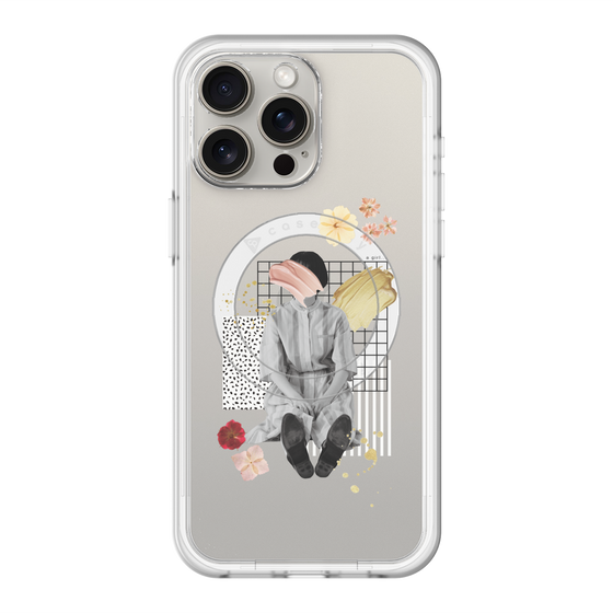 スリムプロテクションプレミアムケース with MagSafe［ Spring Picnic with Flowers ］