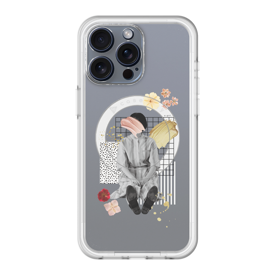 スリムプロテクションプレミアムケース with MagSafe［ Spring Picnic with Flowers ］