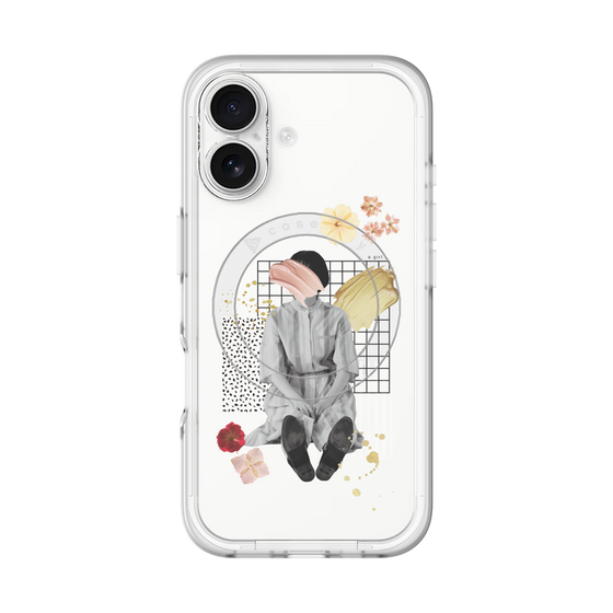 スリムプロテクションプレミアムケース with MagSafe［ Spring Picnic with Flowers ］