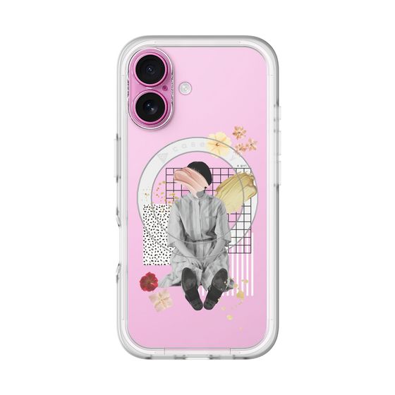 スリムプロテクションプレミアムケース with MagSafe［ Spring Picnic with Flowers ］
