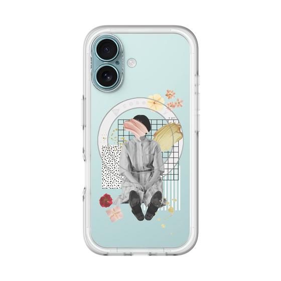 スリムプロテクションプレミアムケース with MagSafe［ Spring Picnic with Flowers ］