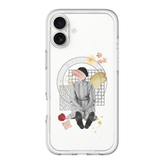 スリムプロテクションプレミアムケース with MagSafe［ Spring Picnic with Flowers ］