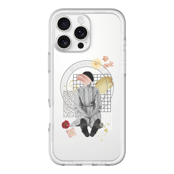 スリムプロテクションプレミアムケース with MagSafe［ Spring Picnic with Flowers ］