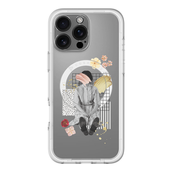 スリムプロテクションプレミアムケース with MagSafe［ Spring Picnic with Flowers ］