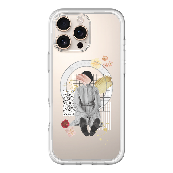 スリムプロテクションプレミアムケース with MagSafe［ Spring Picnic with Flowers ］