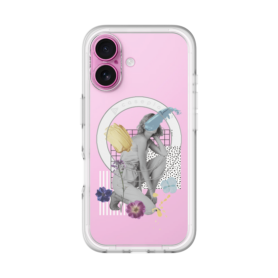 スリムプロテクションプレミアムケース with MagSafe［ Cool and languid Dull blue ］