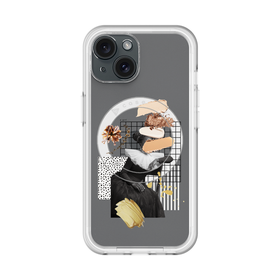 スリムプロテクションプレミアムケース with MagSafe［ Artistic Fall in Beige ］