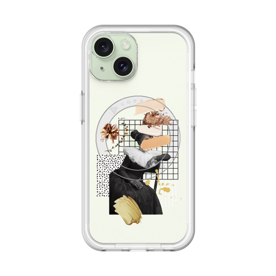 スリムプロテクションプレミアムケース with MagSafe［ Artistic Fall in Beige ］