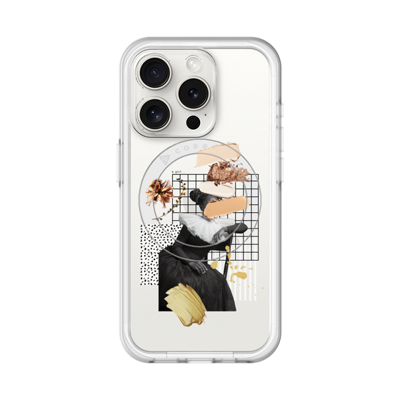スリムプロテクションプレミアムケース with MagSafe［ Artistic Fall in Beige ］