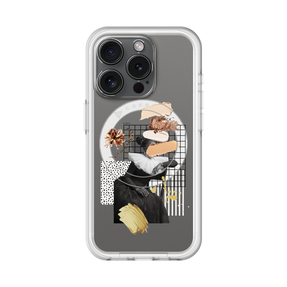 スリムプロテクションプレミアムケース with MagSafe［ Artistic Fall in Beige ］