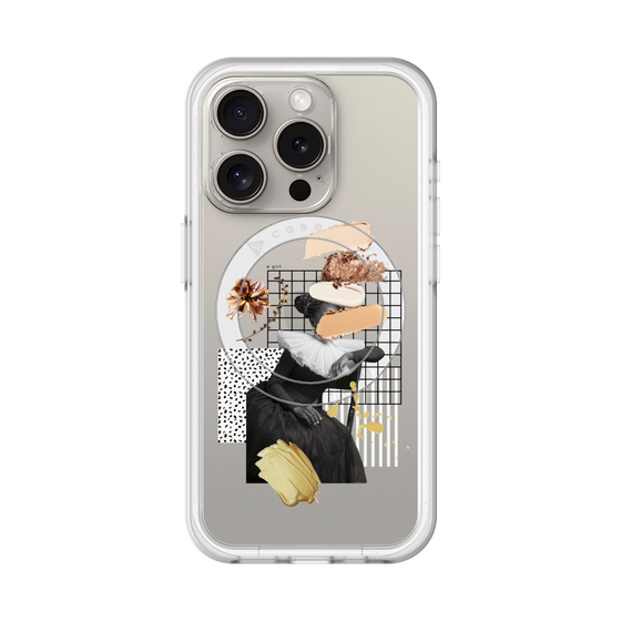 スリムプロテクションプレミアムケース with MagSafe［ Artistic Fall in Beige ］