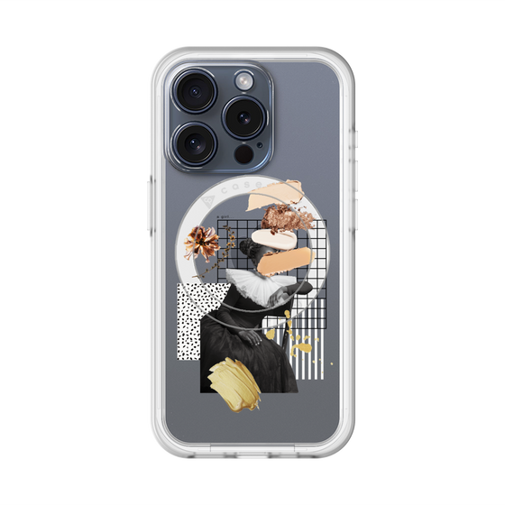 スリムプロテクションプレミアムケース with MagSafe［ Artistic Fall in Beige ］