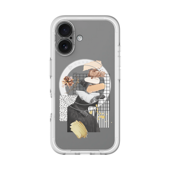 スリムプロテクションプレミアムケース with MagSafe［ Artistic Fall in Beige ］