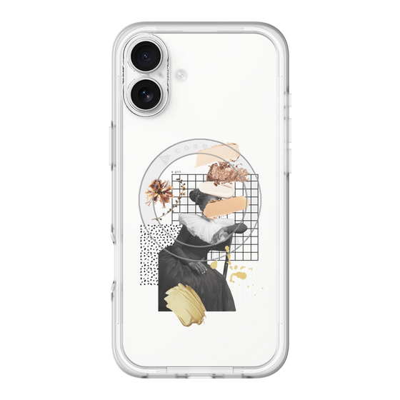 スリムプロテクションプレミアムケース with MagSafe［ Artistic Fall in Beige ］